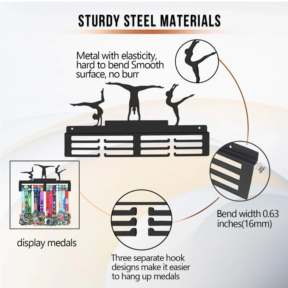 Steel Gymnastics Medal Display